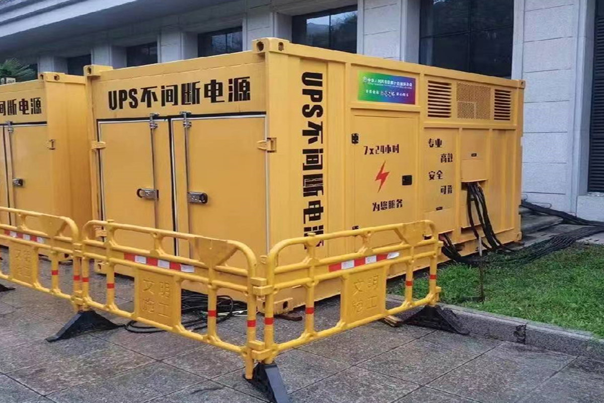 遂平发电机租赁施工现场