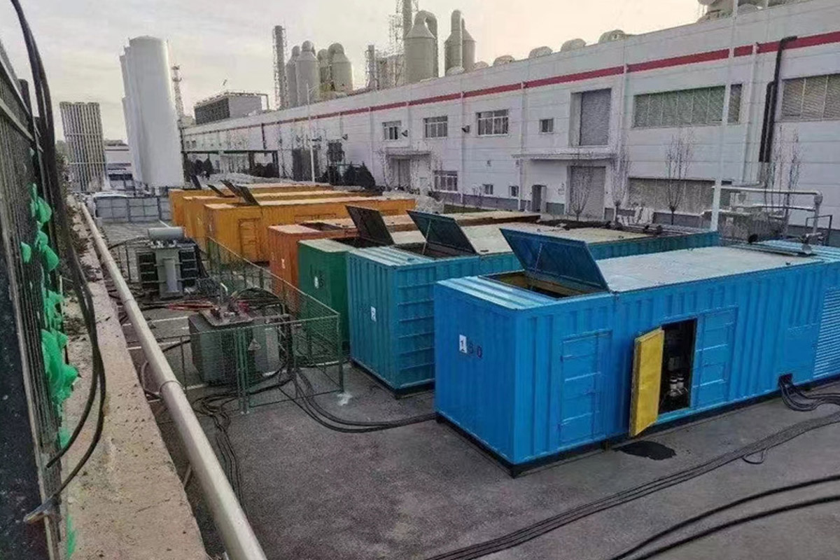 遂平发电机租赁施工现场